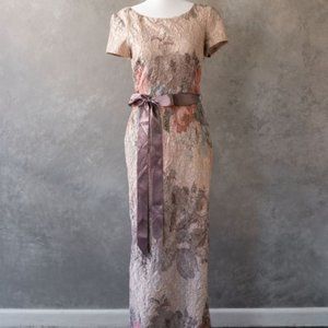 BHLDN Adrianna Papell Melinda crepe maxi dress, size 4.